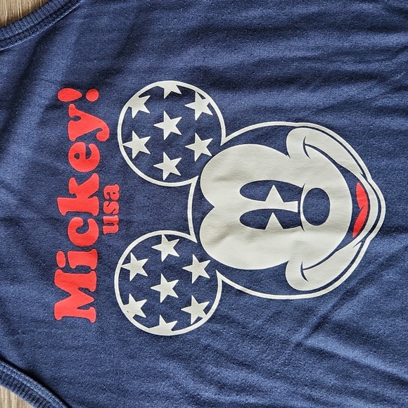 Mickey Mouse USA Blue Tank Top Size XS - Picture 2 of 6